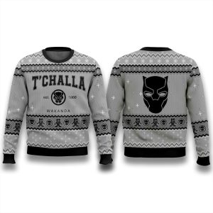 Tchalla Black Panther Ugly Christmas Sweater 1