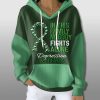 In This Family No One Fights Alone Depression Awareness Waffle Hoodie 1