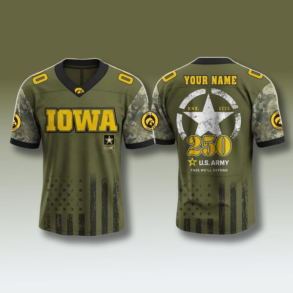 Iowa Hawkeyes x 250 US Army Birthday Jersey 1
