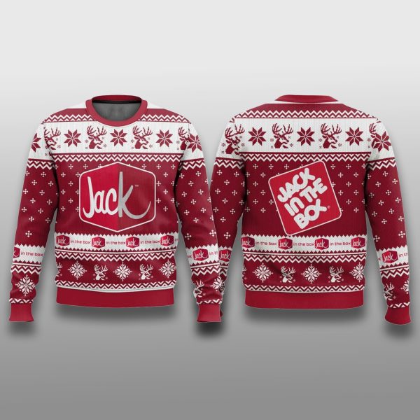 Jack in the Box Restaurant Ugly Christmas Sweater 2