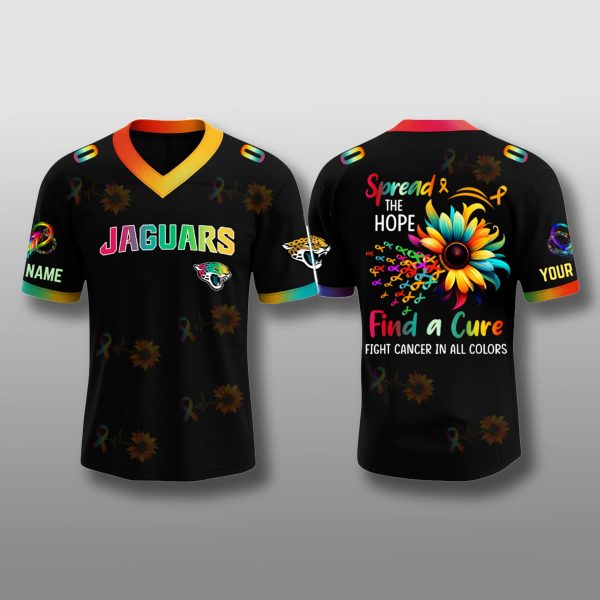 Jacksonville Jaguars Fight Cancer In All Color Jersey 2025 1