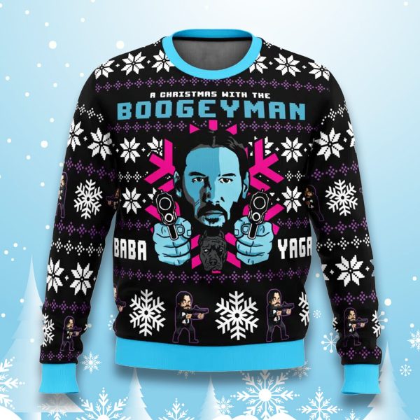 John Wick A Christmas with the Boogeyman Ugly Christmas Sweater