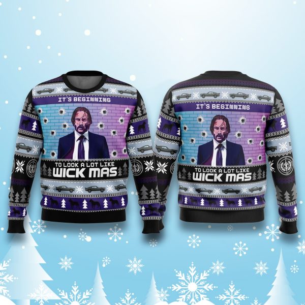 John Wick Its Beginning To Look A Lot Like Wick Mas Ugly Sweater 2