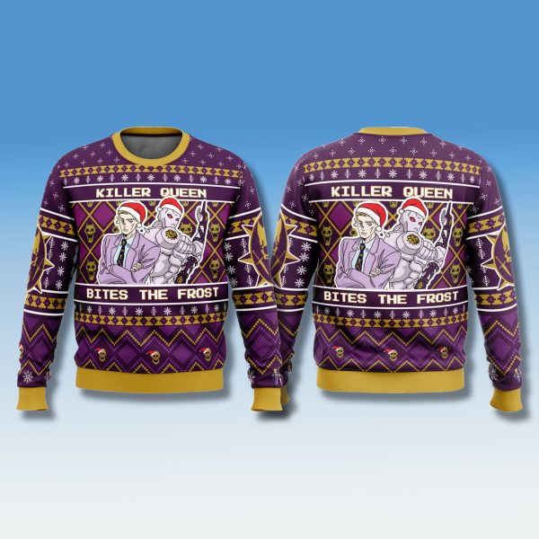 Jojos Bizarre Adventure Killer Queen Bites The Frost Ugly Sweater 1