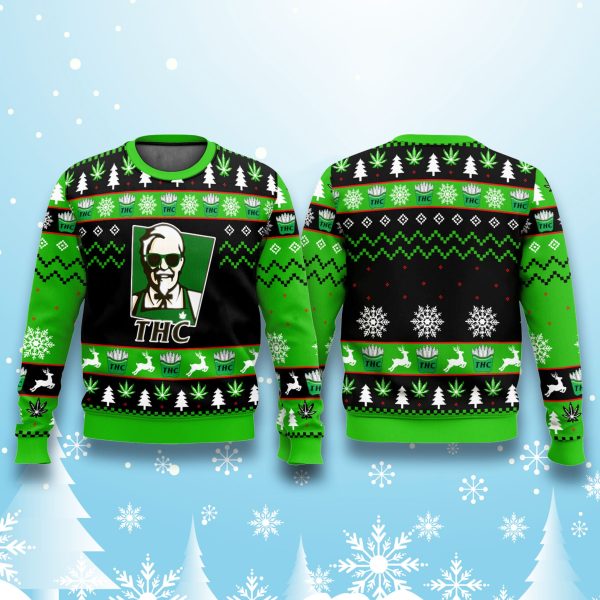 KFC THC Funny Ugly Christmas Sweater 2