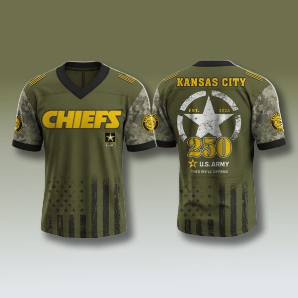 Kansas City Chiefs x 250th US Army Birthday Jersey