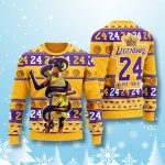 Kobe Bryant Black Mamba 24 Ugly Christmas Sweater