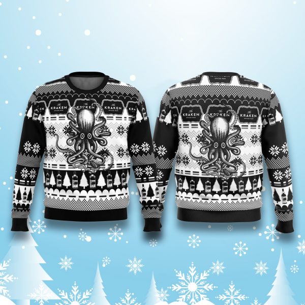 Kraken Black Spiced Rum Christmas Ugly Sweater 2