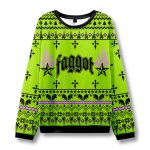 LGBTQ Faggot Pride Vintage Ugly Christmas Sweater