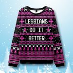 Lesbians Do It Better LGBTQ Ugly Christmas Sweater