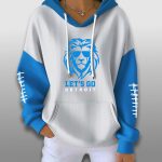 Let's Go Detroit Lions Waffle Hoodie