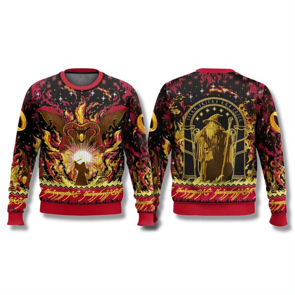 Lord Of The Ring Balrog Ugly Christmas Sweater 1