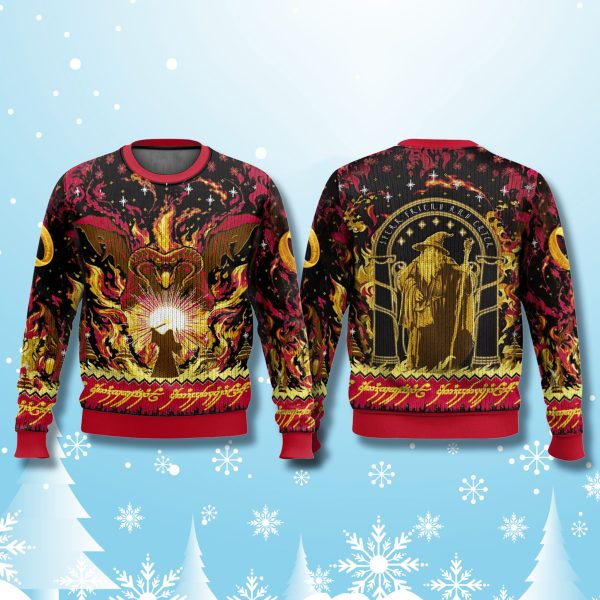 Lord Of The Ring Balrog Ugly Christmas Sweater 2