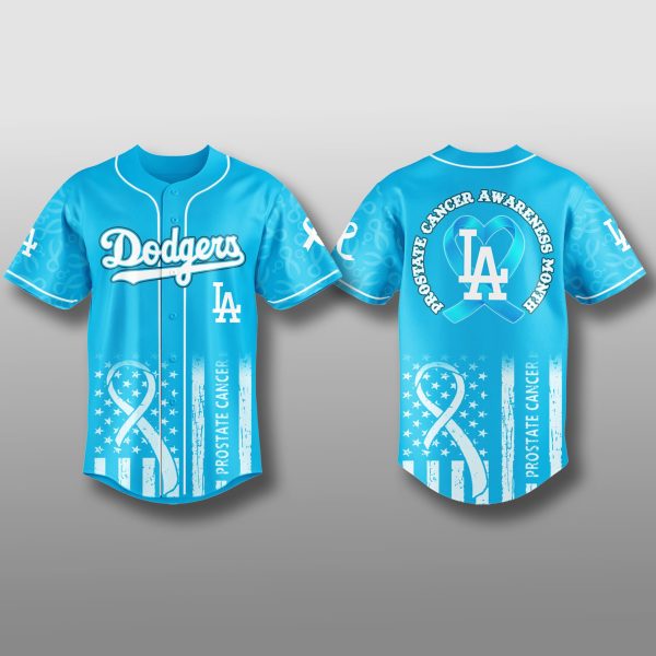 Los Angeles Dodgers Prostate Cancer Awareness Jersey 2025