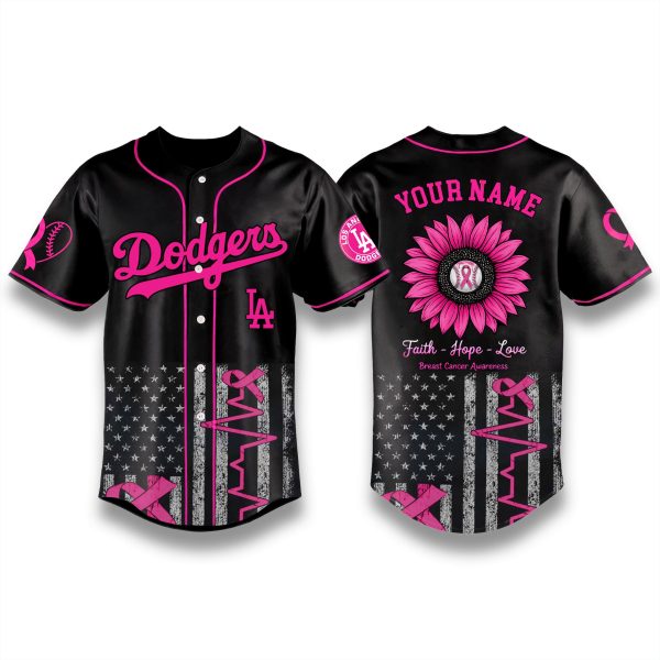 Los Angeles Dodgers x Breast Cancer Awareness Month Jersey 2025 1