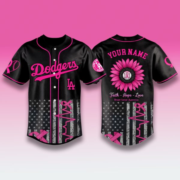 Los Angeles Dodgers x Breast Cancer Awareness Month Jersey 2025