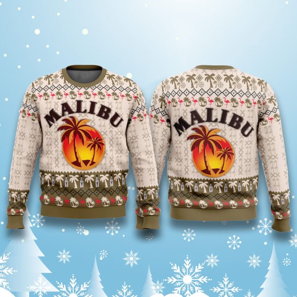 Malibu Original Caribbean Rum Ugly Sweater 2