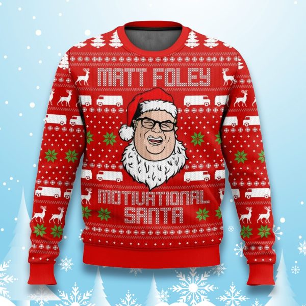 Matt Foley Motivational Santa Ugly Christmas Sweater