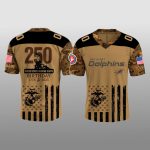 Miami Dolphins USMC 250th Anniversary Camo Jersey
