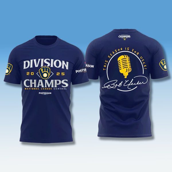Milwaukee Brewers 2025 NL Central Division Champions Shirt
