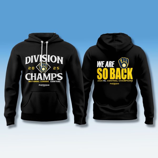 Milwaukee Brewers NL Central Champions 2025 We Are So Back Shirt 1