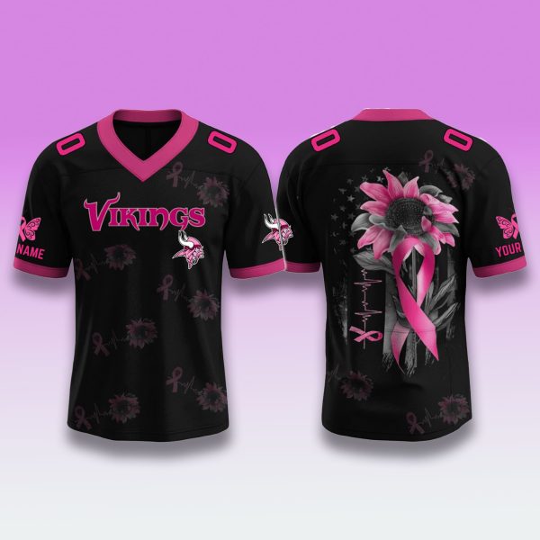 Minnesota Vikings Breast Cancer Awareness Month Jersey 2025 1