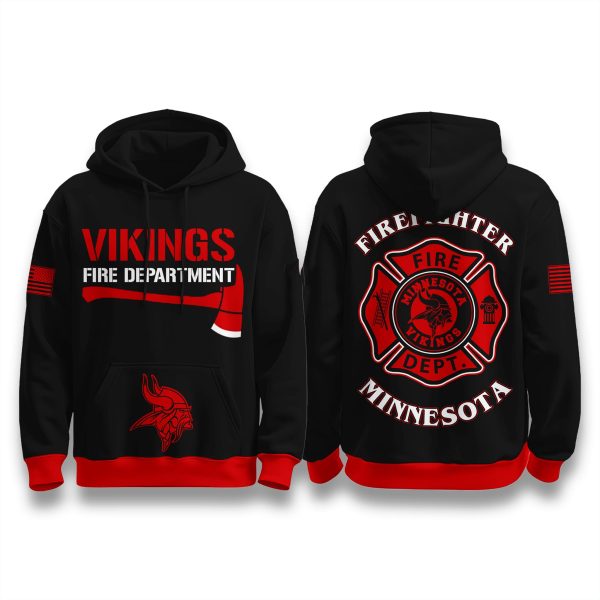 Minnesota Vikings Firefighter Appreciation 2025 Hoodie