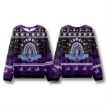 Moon Phase Bat Ugly Christmas Sweater
