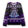 Moon Phase Bat Ugly Christmas Sweater