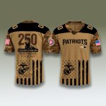 New England Patriots US Marine Corps 250th Birthday Jersey