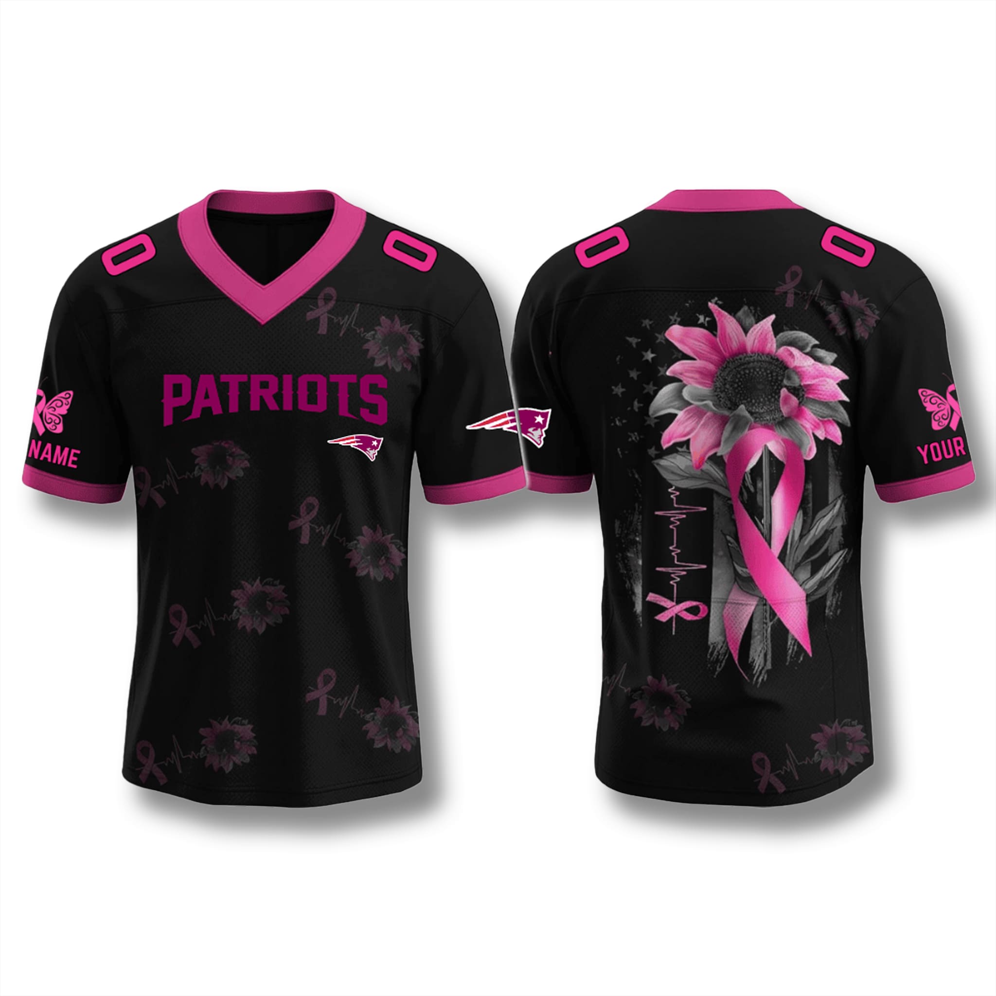New England Patriots x Breast Cancer Awareness Month 2025 Jersey 1 New England Patriots x Breast Cancer Awareness Month 2025 Jersey 1