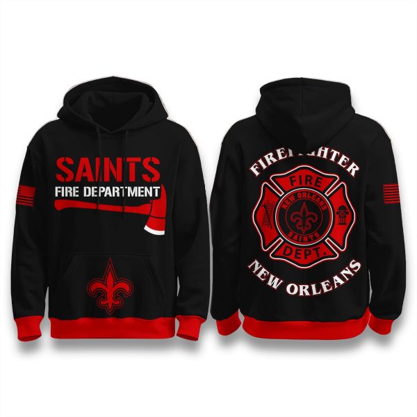 New Orleans Saints Firefighter Appreciation Month 2025 Hoodie 1