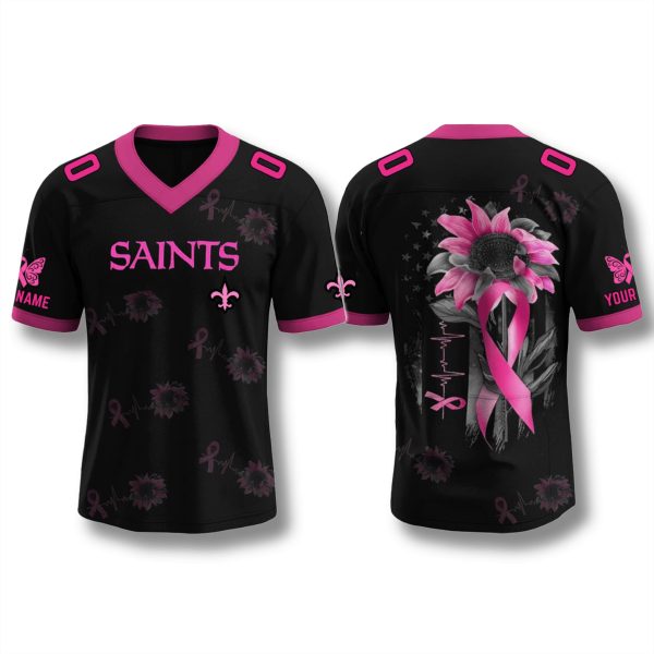 New Orleans Saints X Breast Cancer Awareness Month Jerey 2025 1