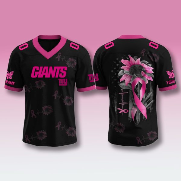 New York Giants Breast Cancer Awareness Month 2025 Jersey 1