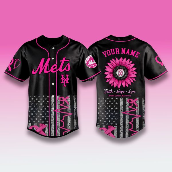 New York Mets x Breast Cancer Awareness Month 2025 Custom Jeresy 1