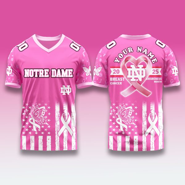Notre Dame Fighting Irish Breast Cancer Awareness 2025 Jersey