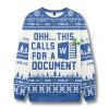 Ohh This Calls For A Document Ugly Christmas Sweater 1