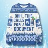 Ohh This Calls For A Document Ugly Christmas Sweater