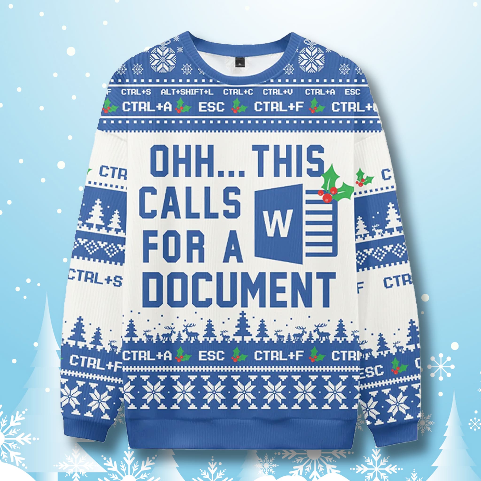 Ohh This Calls For A Document Ugly Christmas Sweater Ohh This Calls For A Document Ugly Christmas Sweater