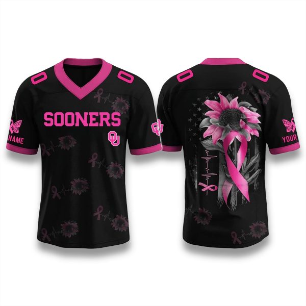 Oklahoma Sooners Breast Cancer Awareness Month 2025 Jersey 1