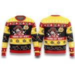 One Piece Luffy I Want To Eat Meat Ugly Christmas Sweater