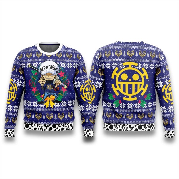 One Piece Trafalgar Law Ugly Christmas Sweater 1