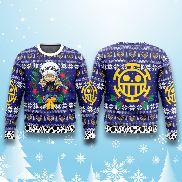 One Piece Trafalgar Law Ugly Christmas Sweater 2