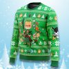 One Piece Zoro Green Ugly Christmas Sweater