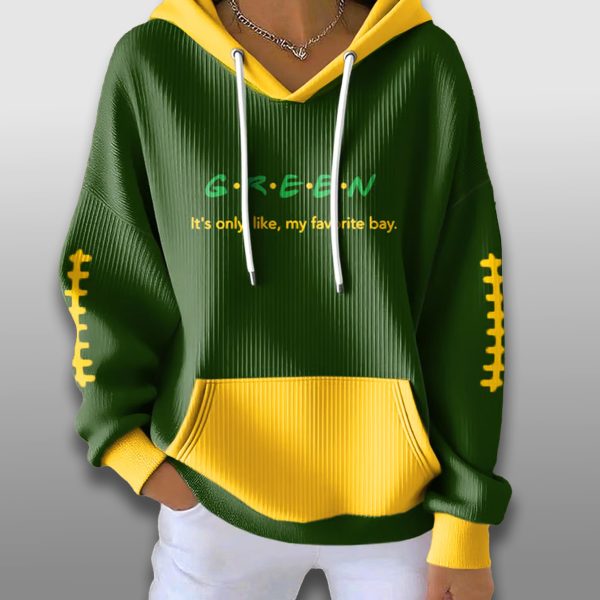 Packers Green Bay Its Only Like My Favorite Bay Waffle Hoodie