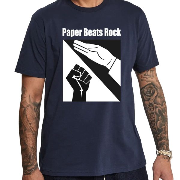 Paper Beats Rock Funny Shirt 14