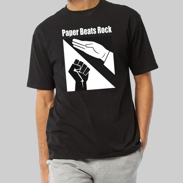 Paper Beats Rock Funny Shirt 18