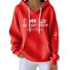 Patriotic God Family Country In That Order Waffle Hoodie