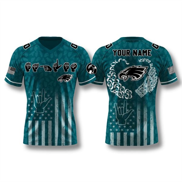 Philadelphia Eagles x Deaf Hard of Hearing Awareness Jersey 2025