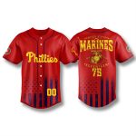 Philadelphia Phillies Marine 250th Birthday Baseball Jersey 2025